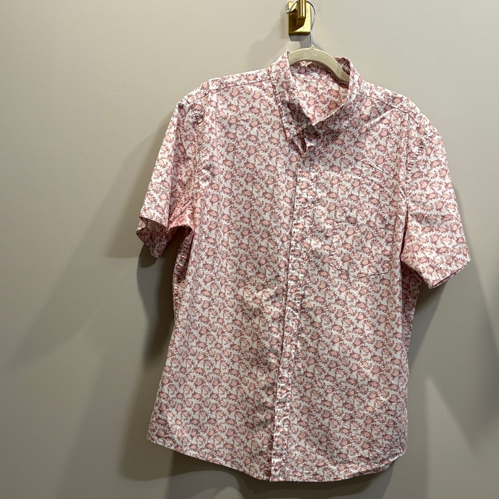 Men's Pink Floral Shirt